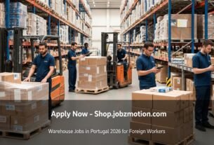 Warehouse workers organizing packages in Portugal representing Warehouse Jobs in Portugal 2026 for Foreign Workers.