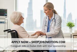 Caregiver assisting elderly patient in Dubai healthcare facility representing Caregiver Jobs in Dubai 2026 with Visa Sponsorship.